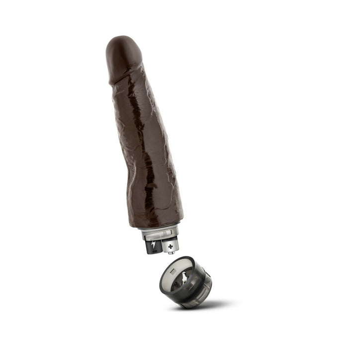 Blush Dr. Skin Vibe 14 Realistic 8 in. Vibrating Dildo Brown