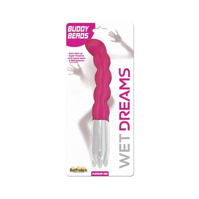 Wet Dreams Buddy Beads Multi Speed Play Vibe With Stimulation Beads Magenta