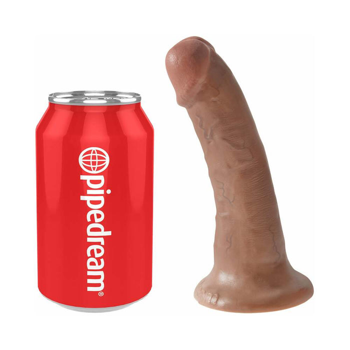 Pipedream King Cock 6 in. Cock Realistic Dildo With Suction Cup Tan