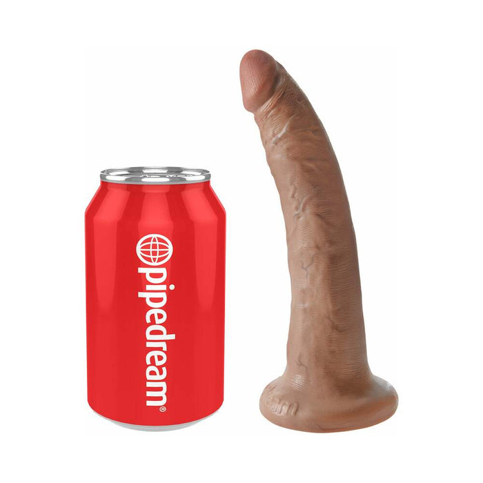 King Cock 7 in. Cock Realistic Dildo With Suction Cup Tan
