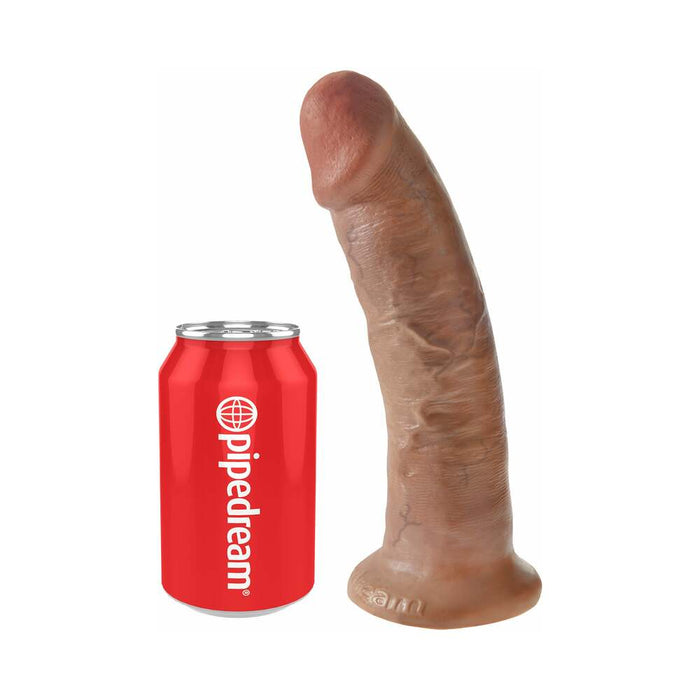 Pipedream King Cock 9 in. Cock Realistic Dildo With Suction Cup Tan