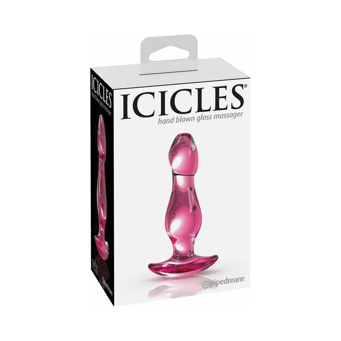 Pipedream Icicles No. 73 Glass Anal Plug Pink
