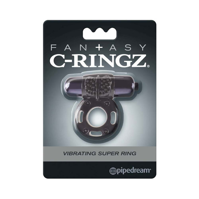Pipedream Fantasy C-Ringz Vibrating Super Ring With Bullet Black