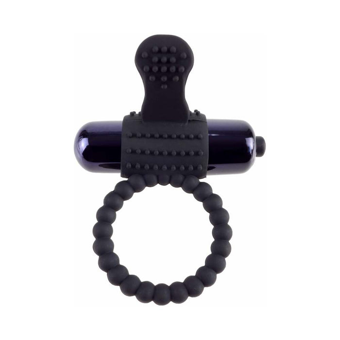 Pipedream Fantasy C-Ringz Vibrating Silicone Super Ring With Bullet Black