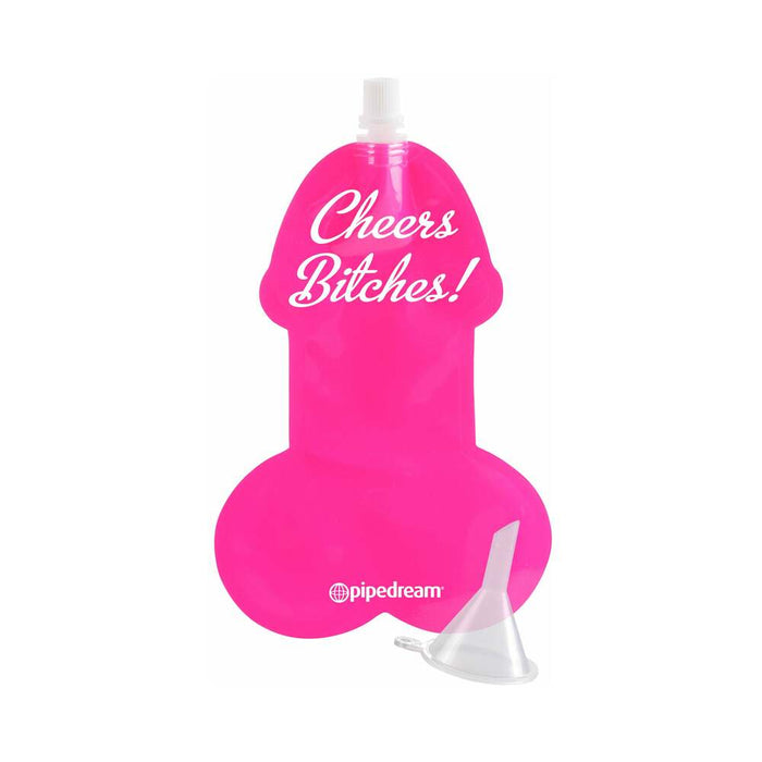 Pipedream Bachelorette Party Favors 3-Piece Pecker Party Flask Pink