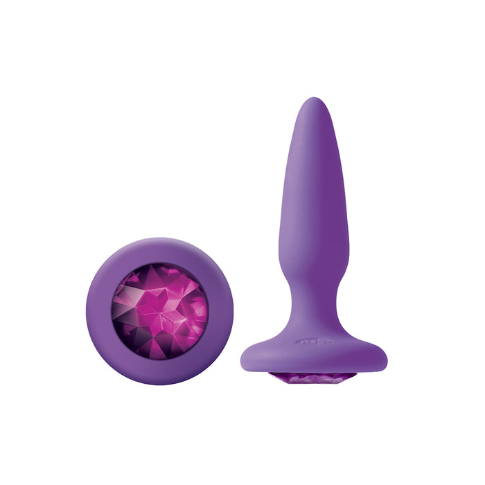 Glams Mini Anal Plug Purple Gem