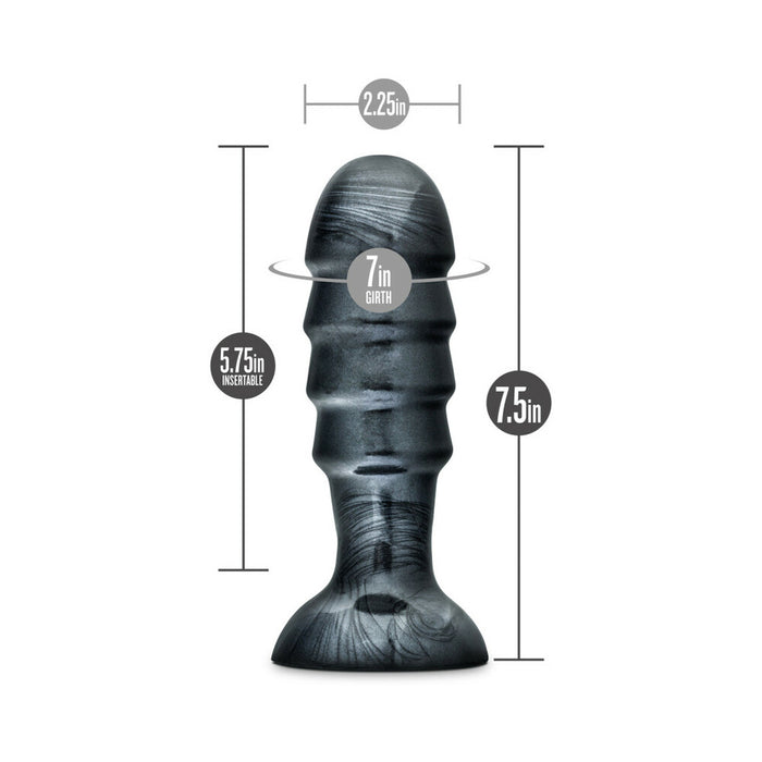 Blush Jet Bruiser 7.5 in. Anal Plug Carbon Metallic Black