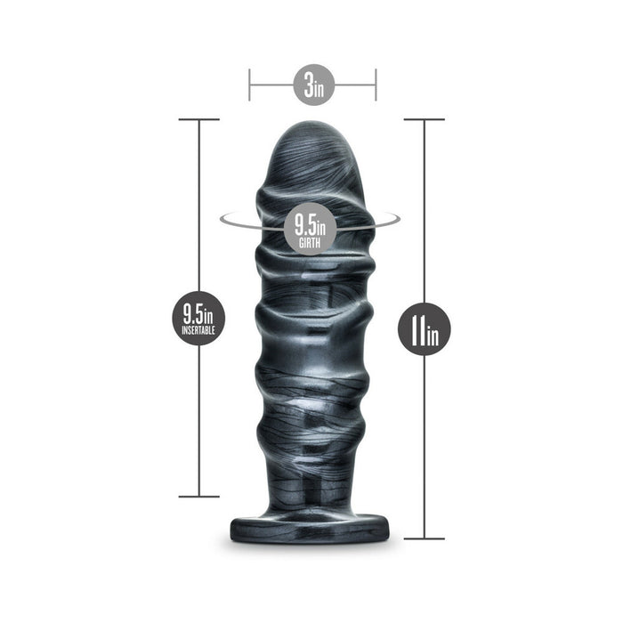 Jet Annihilator 11 in. Anal Plug Carbon Metallic Black