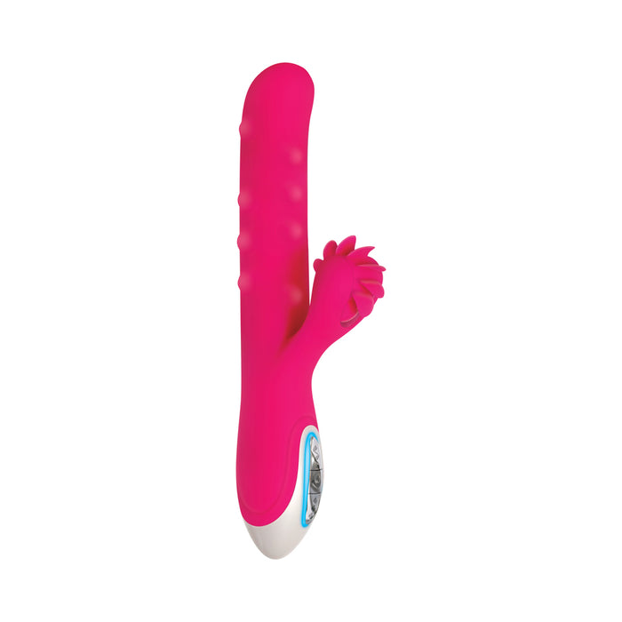 Evolved Love Spun Rechargeable Silicone Dual Stimulator Pink
