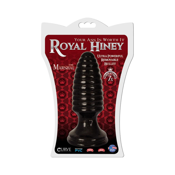 Curve Toys Royal Hiney The Marshal Vibrating Anal Plug Black