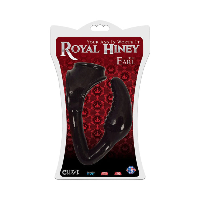 Curve Toys Royal Hiney The Earl Anal Plug & Cockring Black