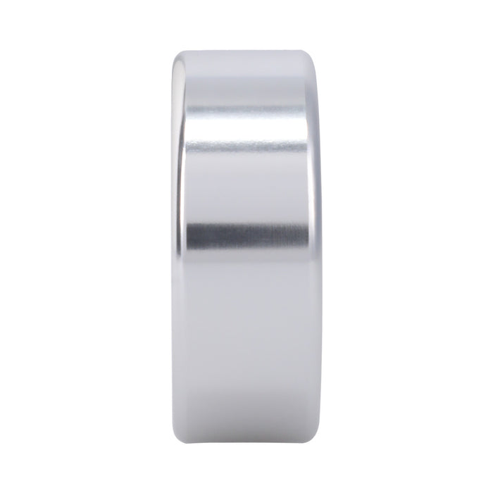 Rock Solid Brushed Alloy Large (1.75in X .75in) Silver