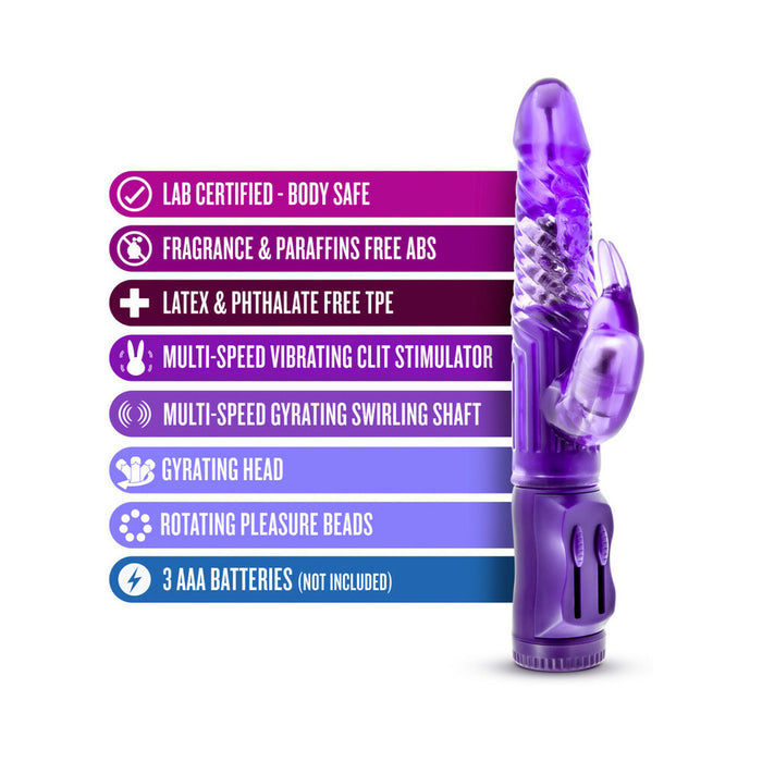 Blush B Yours Beginner's Bunny Rabbit Vibrator Purple