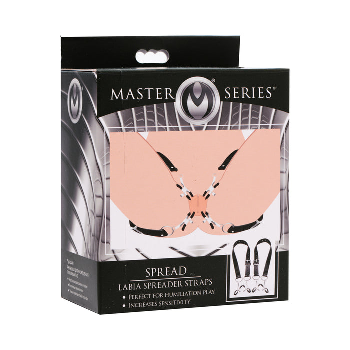 Master Series Spread Labia Spreader Straps With Clamps