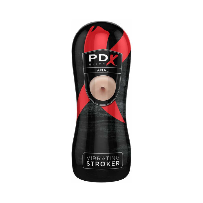 PDX Elite Vibrating Stroker Anal Beige/Black