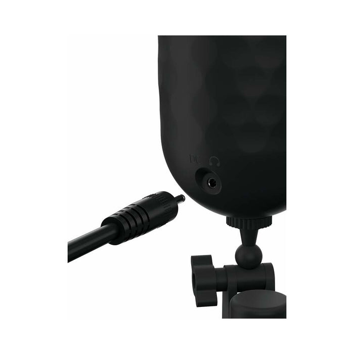 PDX Elite Vibrating Mega Milker Rechargeable Stroker With Hands-Free Suction Cup Beige/Black