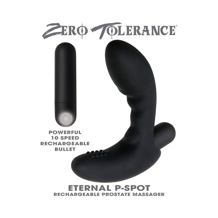 Zero Tolerance Eternal P-Spot Rechargeable Vibrating Prostate Massager Black
