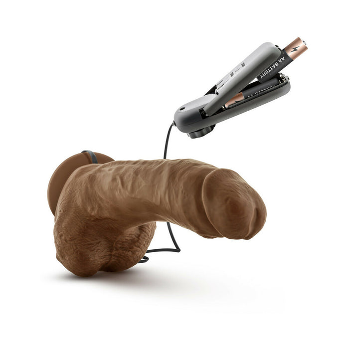 Blush Loverboy The Boxer Remote-controlled 9 in. Vibrating Dildo with Balls & Suction Cup Tan