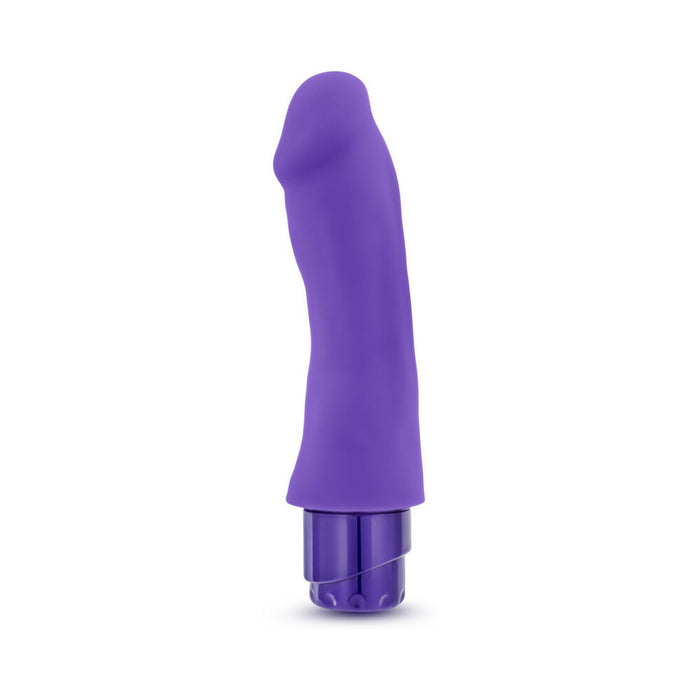 Blush Luxe Marco 7.75 in. Silicone Vibrating Dildo Purple