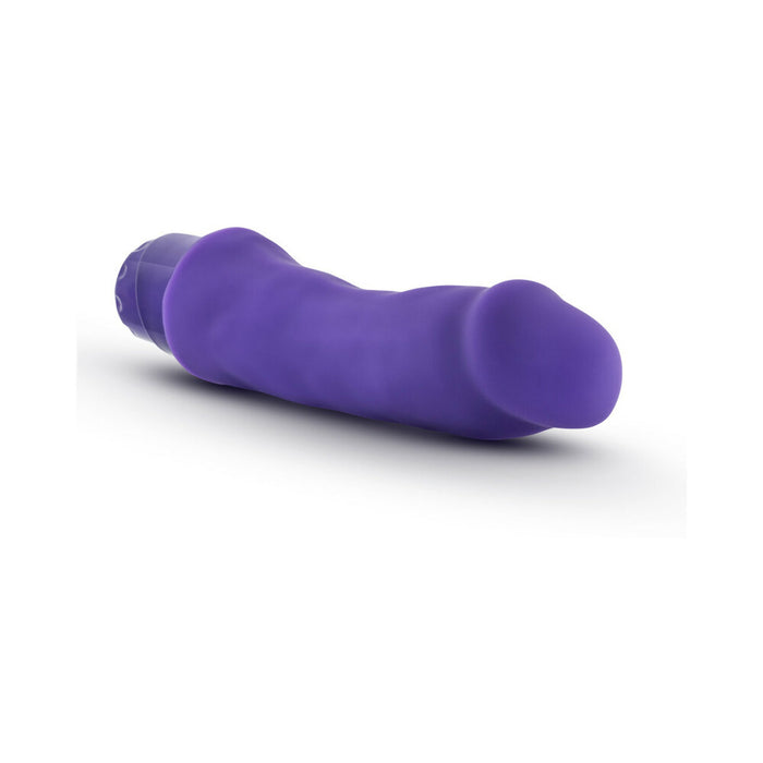 Blush Luxe Marco 7.75 in. Silicone Vibrating Dildo Purple