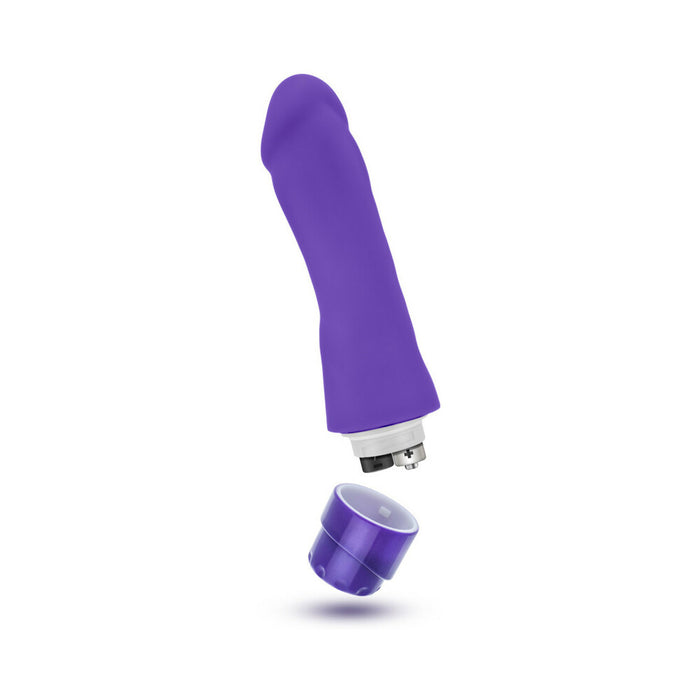 Blush Luxe Marco 7.75 in. Silicone Vibrating Dildo Purple