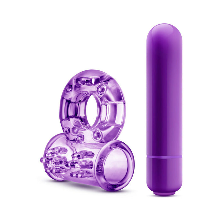 Blush Play with Me Couples Play Vibrating Cockring Purple