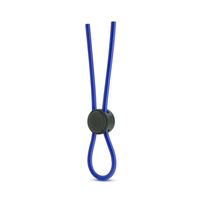 Blush Stay Hard Silicone Loop Lasso/Bolo Cockring Blue