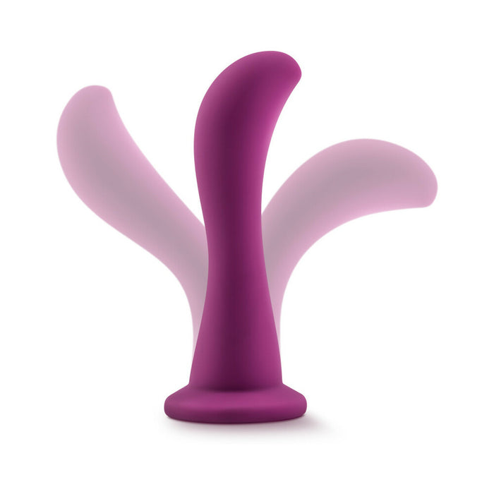 Blush Temptasia Bellatrix 6.25 in. Curved Dildo with Suction Cup Plum