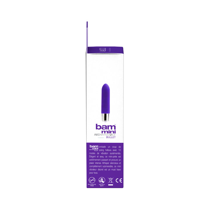 VeDO Bam Mini Rechargeable Bullet Vibe - Indigo