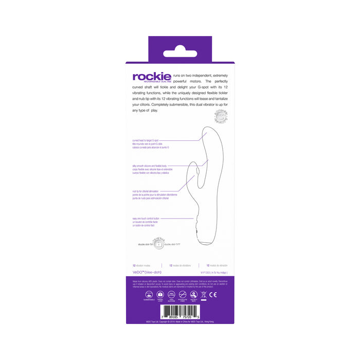 VeDO Rockie Rechargeable Dual Vibe - Into You Indigo