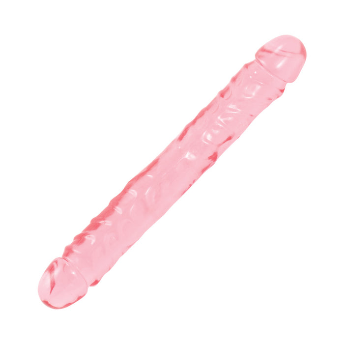 Crystal Jellies - Double Dong Jr. Pink 12in