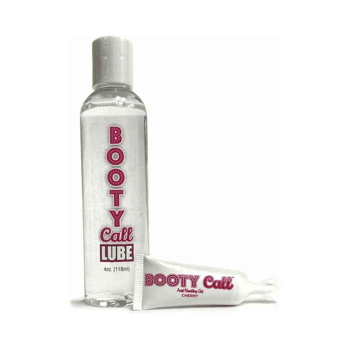 Booty Call Lube Duo 4 oz. Lube & 10ml Cherry Numbing Gel