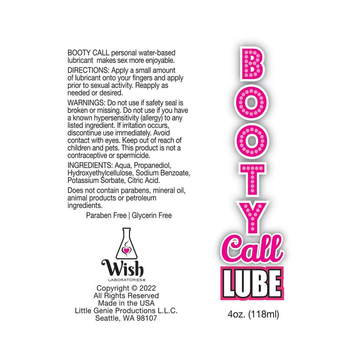 Booty Call Lube Duo 4 oz. Lube & 10ml Cherry Numbing Gel