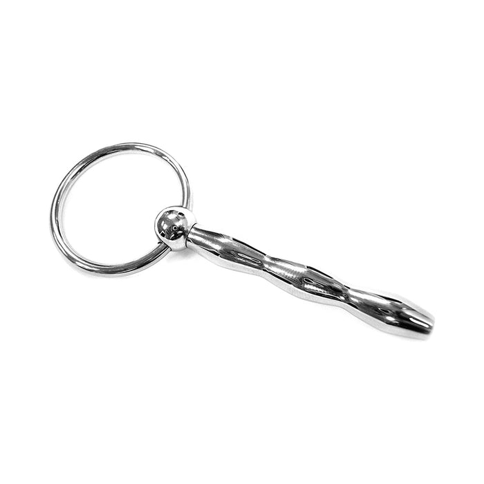 Rouge Stainless Steel Ribbed Urethral Probe
