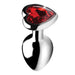 Booty Sparks Red Heart Gem Anal Plug Small