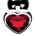 Booty Sparks Red Heart Gem Anal Plug Small