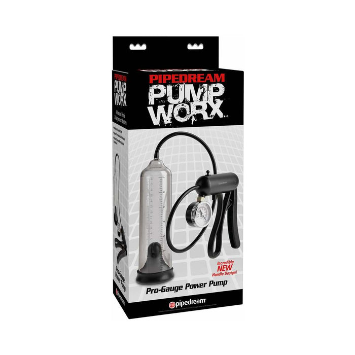 Pipedream Pump Worx Pro-Gauge Power Pump Clear/Black