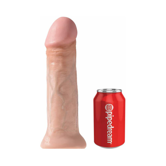 King Cock 11 in. Cock Realistic Dildo With Suction Cup Beige
