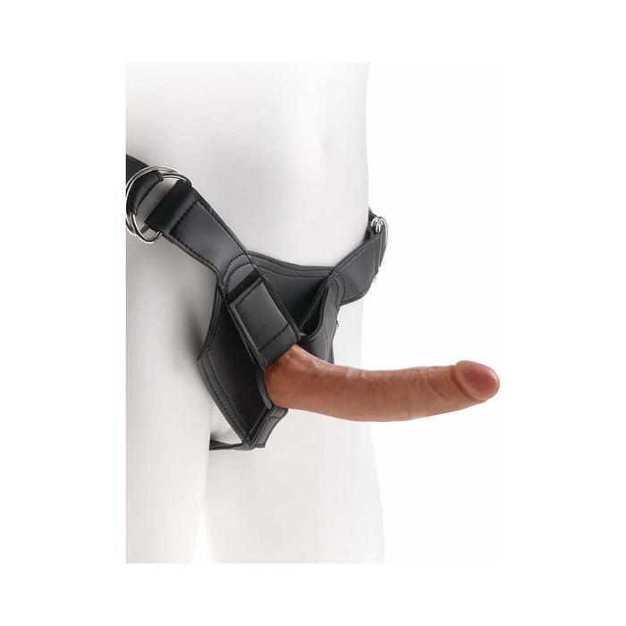 King Cock Strap-on Harness With 7 in. Cock Tan