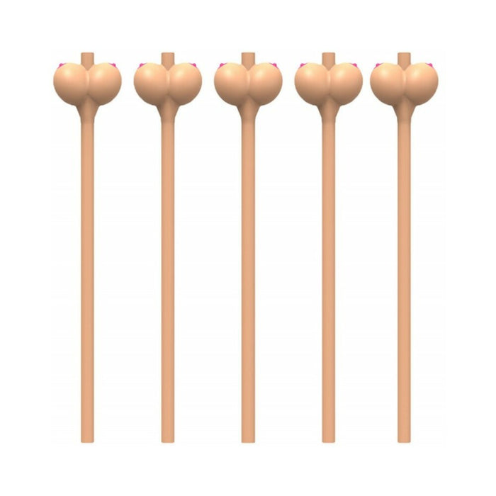 Boobie Straws (Flesh Color) 6Pk.