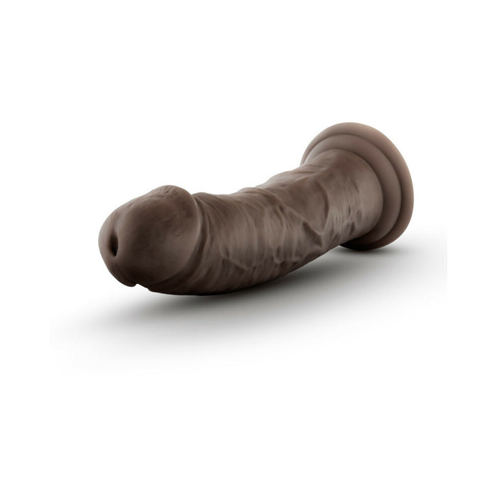Blush Au Naturel 8 in. Posable Dual Density Dildo with Suction Cup Brown