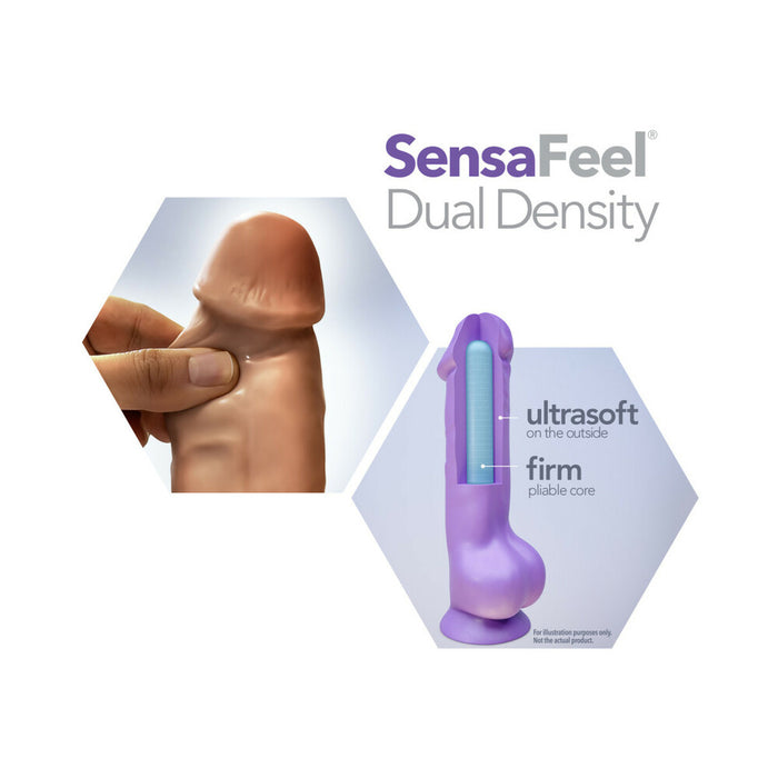 Au Naturel 8 in. Posable Dual Density Dildo Tan