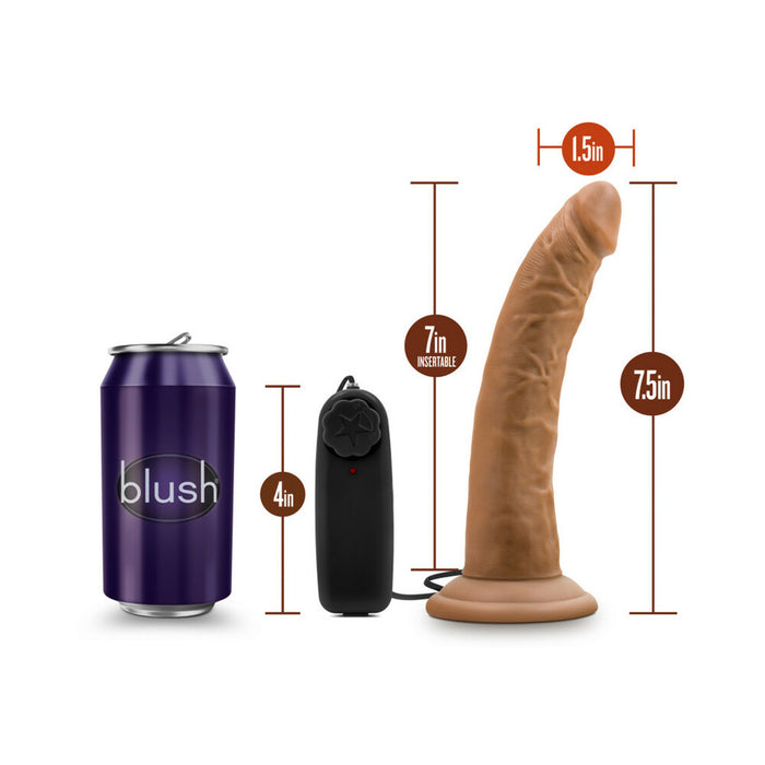 Dr. Skin Dr. Dave Realistic 7 in. Vibrating Dildo Tan