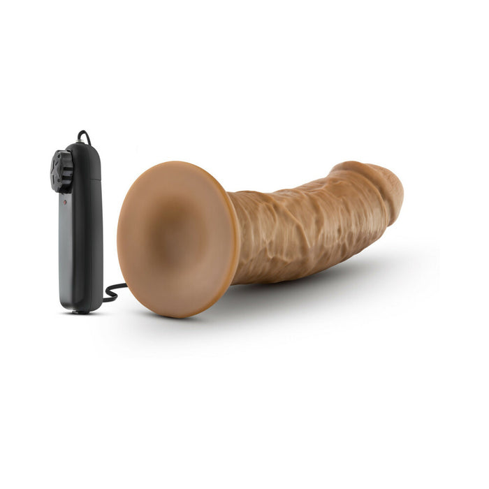 Blush Dr. Skin Dr. Joe Realistic 8 in. Vibrating Dildo with Suction Cup Tan