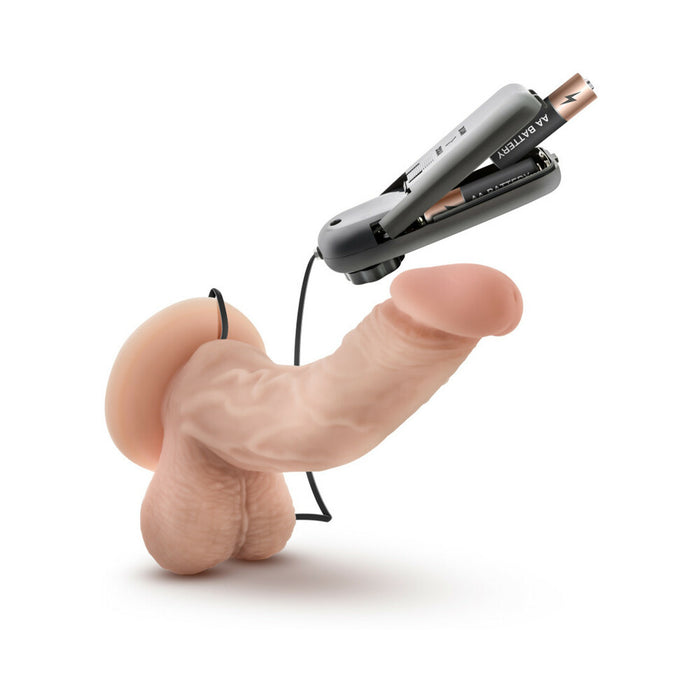 Dr. Skin Dr. Ken Realistic 6.5 in. Vibrating Dildo with Balls Beige