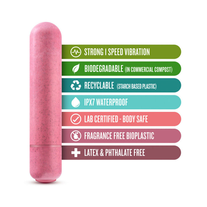 Blush Gaia Eco Bullet Single-Speed Vibrator Coral