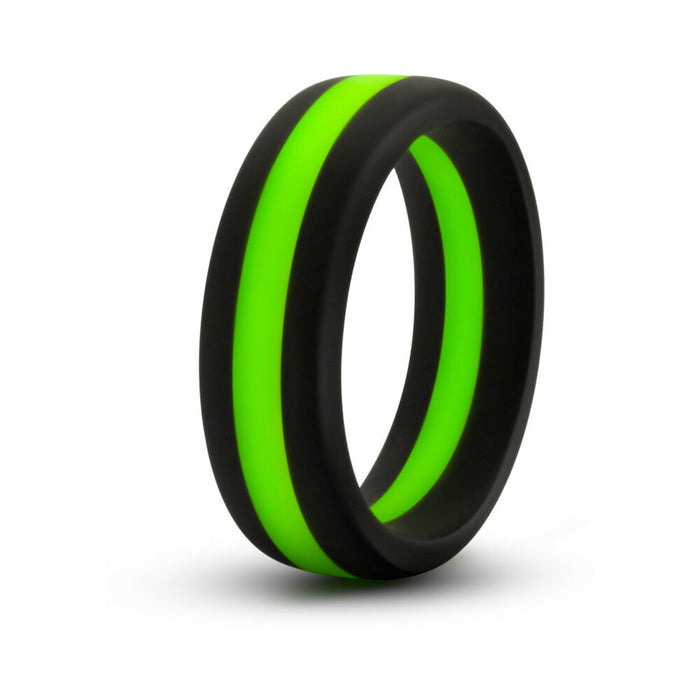 Blush Performance Silicone Go Pro Cock Ring Black/Green/Black