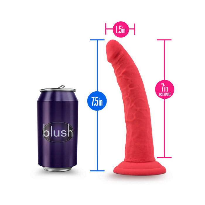 Blush Ruse Jimmy Realistic 7.5 in. Silicone Dildo with Suction Cup Cerise