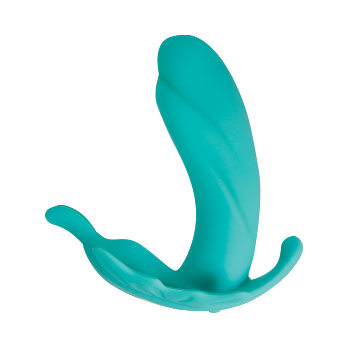 Evolved The Butterfly Effect Rechargeable Remote-Controlled Dual Stimulator Teal