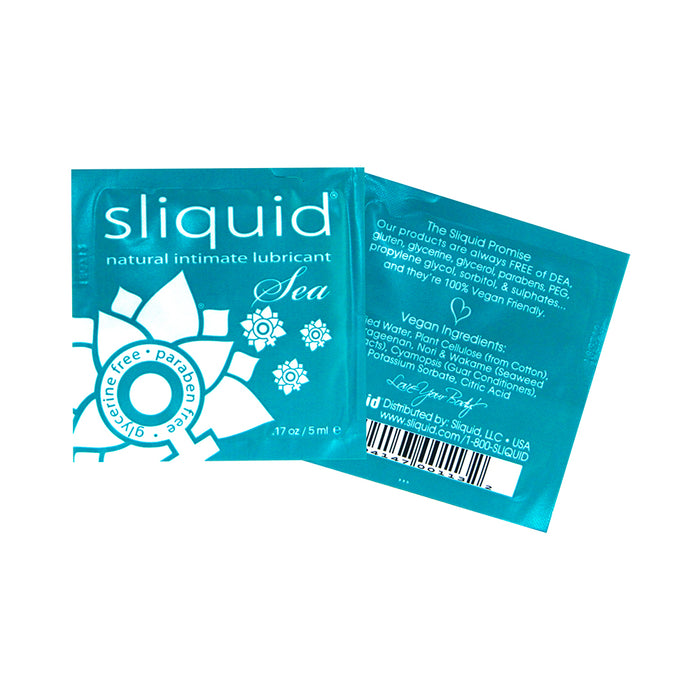 Sliquid Sea Water-Based Lubricant with Seaweed Pillows (200/Bag)